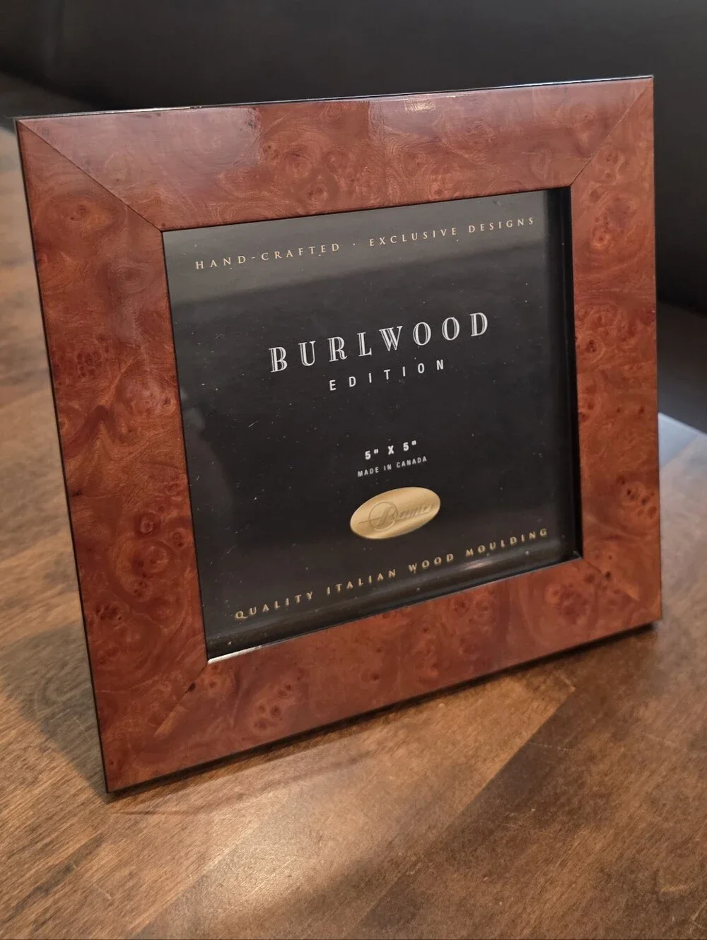 Roma Collection Italian Burlwood Edotion 5x5 Picture Frame